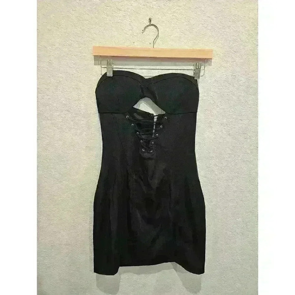 I. AM. GIA SUBRA CORSET DRESS BLACK SIZE SMALL - Picture 3 of 7